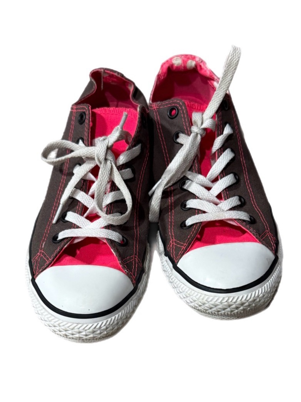 Converse Canvas Sneakers in Pink and Brown - Casual Lace-Up